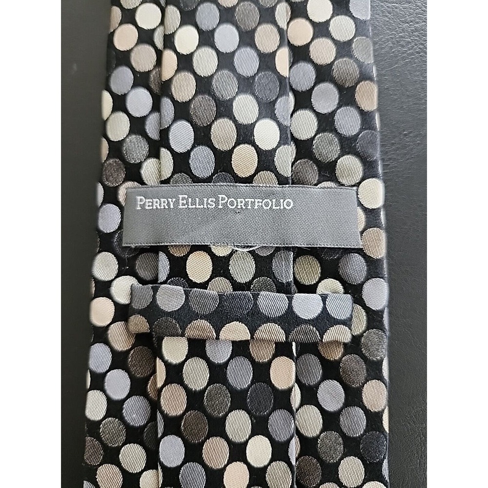 Men's Neck Tie Perry Ellis Portfolio Silk L58" W3.5"